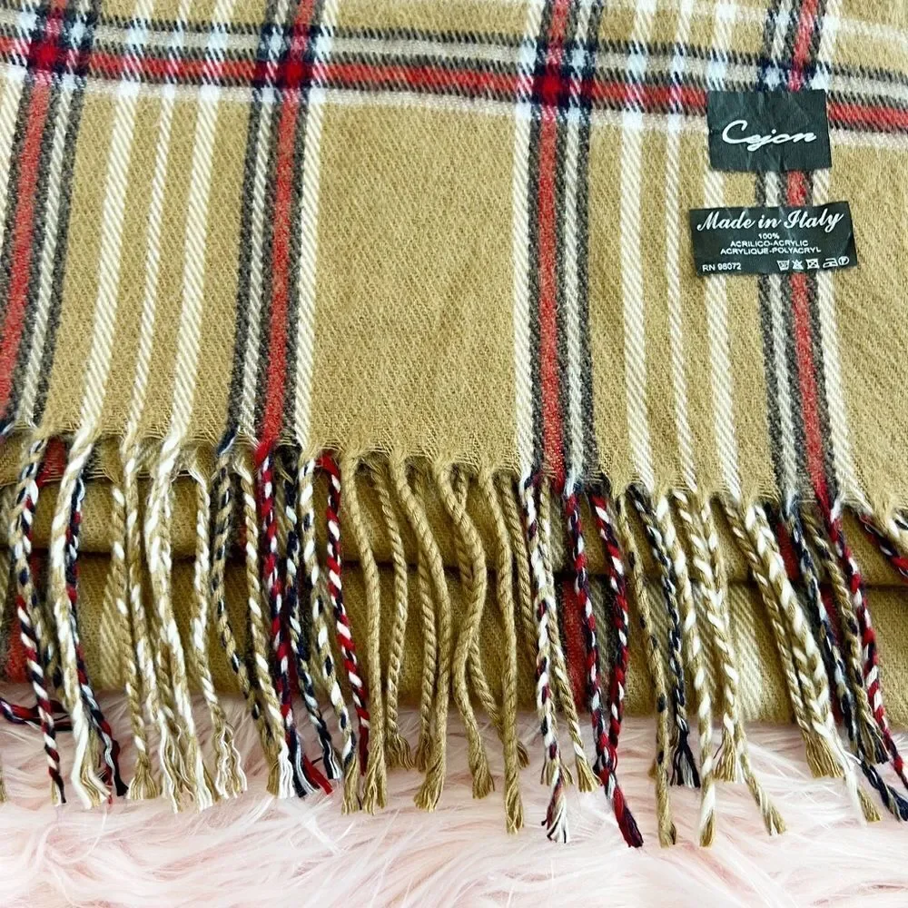 Cejon 100% acrylic fringe scarf